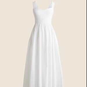 J.Crew Sweetheart Tank Dress with Poplin Skirt